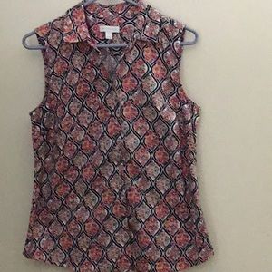 Charter Club sleeveless blouse 6